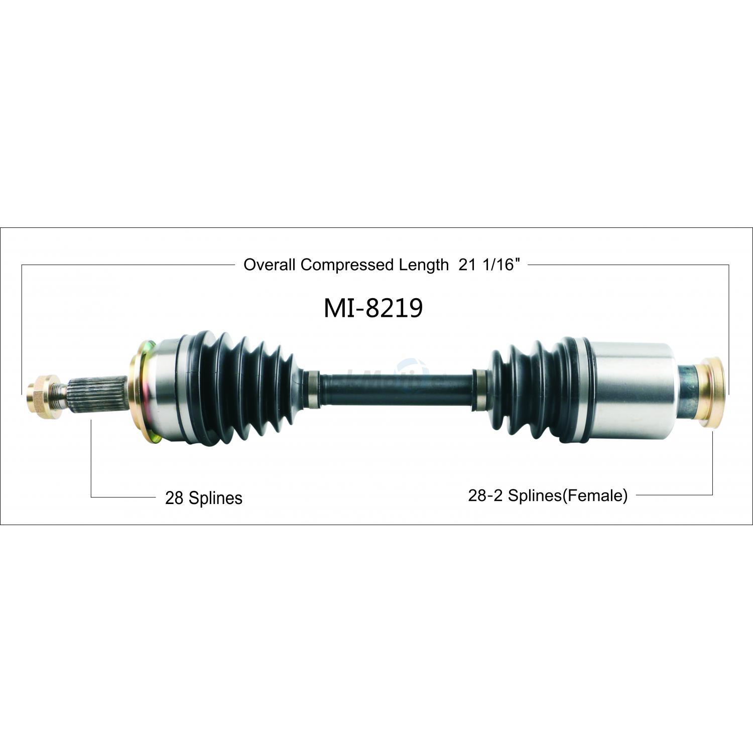 TrakMotive MI8219 - CV Axle Shaft TrakMotive MI8219 CV Axle Shaft product image 1 of 3