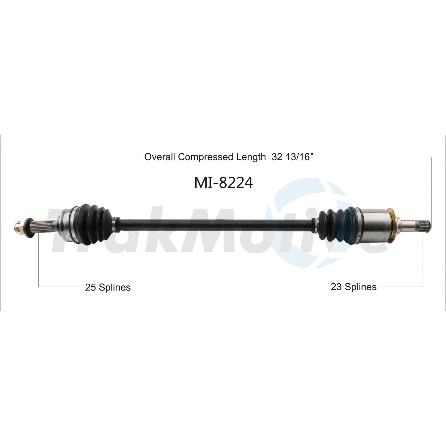 TrakMotive MI8224 - CV Axle Shaft TrakMotive MI8224 CV Axle Shaft product image 1 of 3
