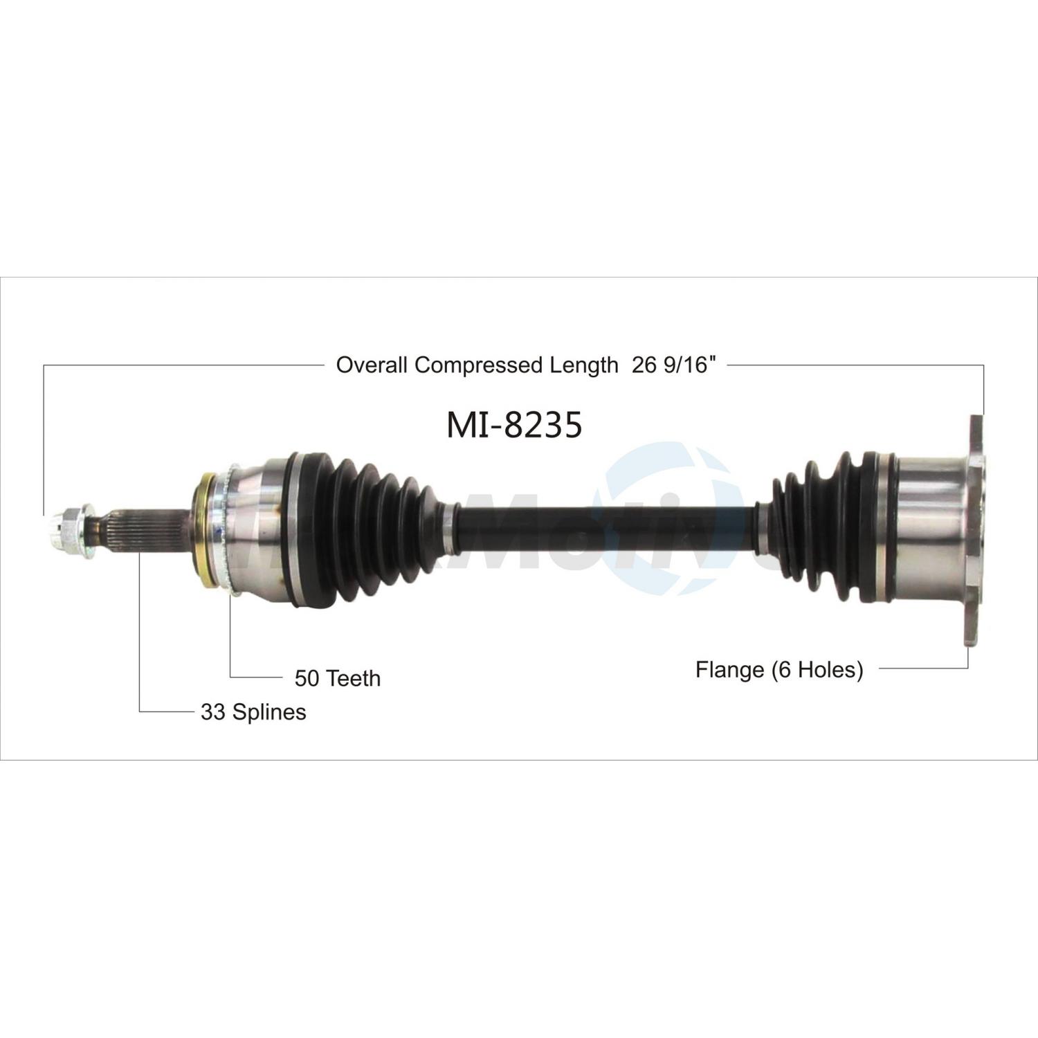 TrakMotive MI8235 - CV Axle Shaft TrakMotive MI8235 CV Axle Shaft product image 1 of 3
