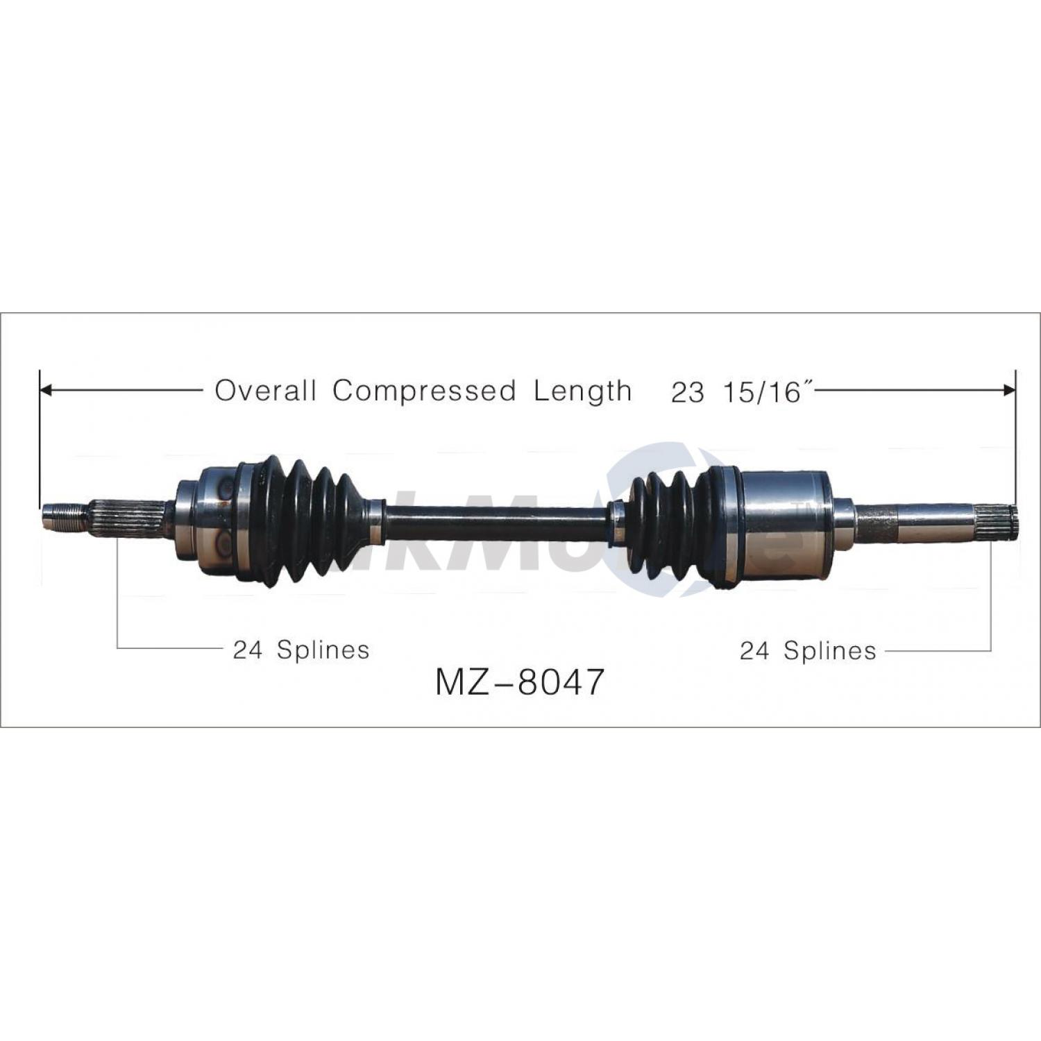 TrakMotive MZ8047 - CV Axle Shaft TrakMotive MZ8047 CV Axle Shaft product image 1 of 3