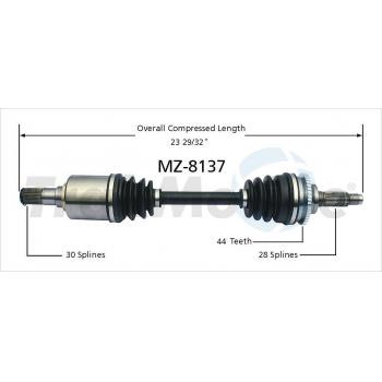 TrakMotive MZ8137 CV Axle Shaft product image 1 of 3
