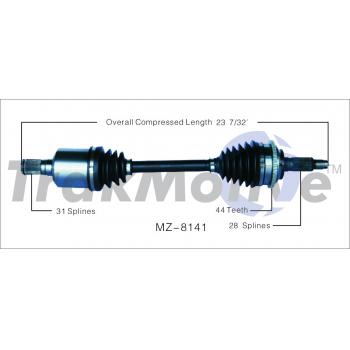 TrakMotive MZ8141 - CV Axle Shaft TrakMotive MZ8141 CV Axle Shaft product image 1 of 3
