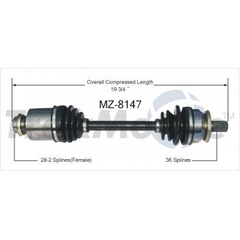TrakMotive MZ8147 CV Axle Shaft product image 1 of 3