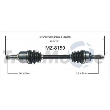 TrakMotive MZ8159 CV Axle Shaft product image 1 of 3