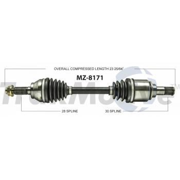 TrakMotive MZ8171 - CV Axle Shaft TrakMotive MZ8171 CV Axle Shaft product image 1 of 3