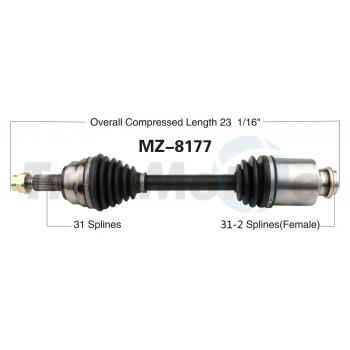 TrakMotive MZ8177 CV Axle Shaft product image 1 of 3