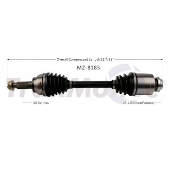 TrakMotive MZ8185 CV Axle Shaft product image 2 of 4