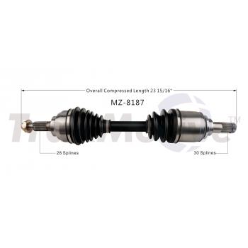 TrakMotive MZ8187 - CV Axle Shaft TrakMotive MZ8187 CV Axle Shaft product image 1 of 3
