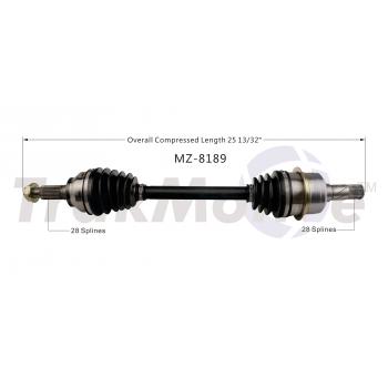 TrakMotive MZ8189 CV Axle Shaft product image 1 of 3