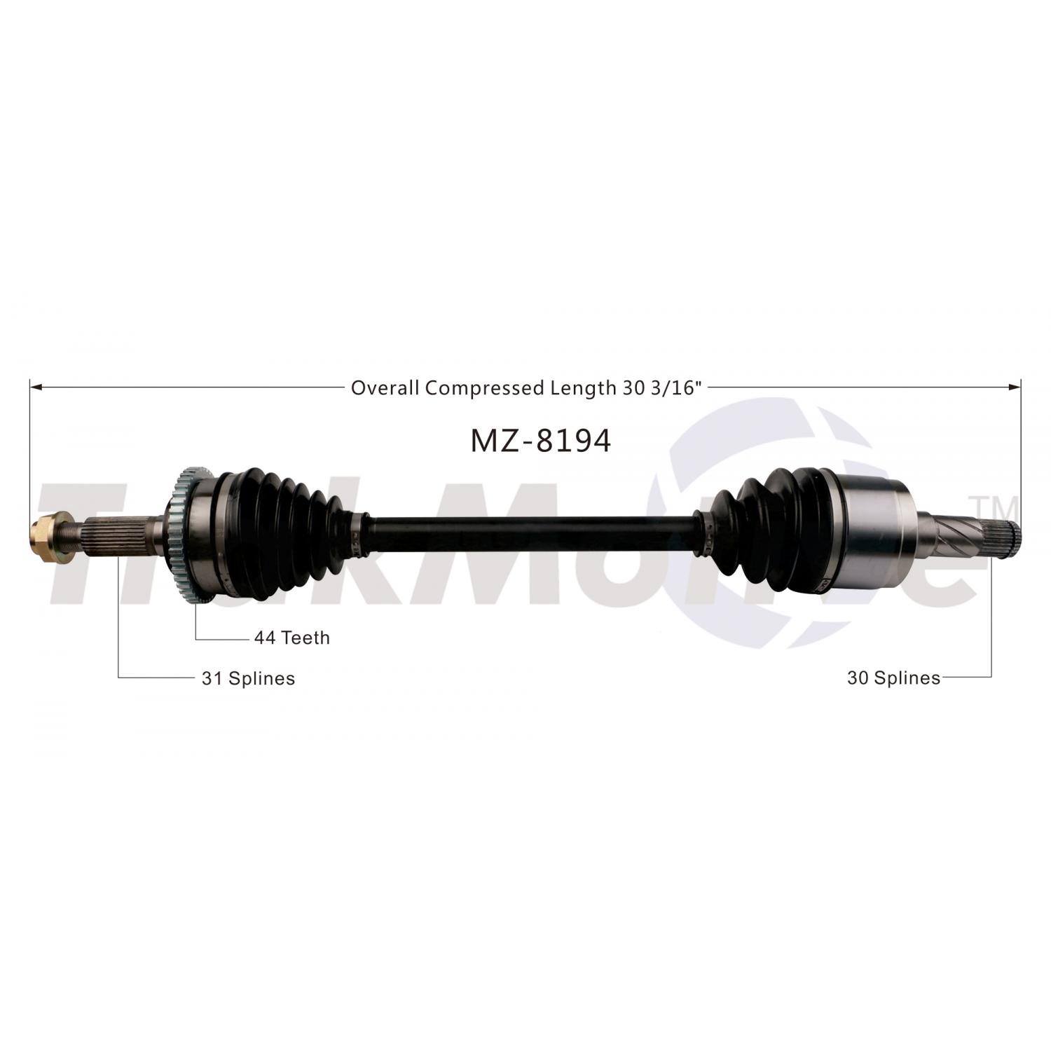 TrakMotive MZ8194 - CV Axle Shaft TrakMotive MZ8194 CV Axle Shaft product image 1 of 3