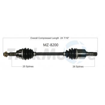 TrakMotive MZ8200 - CV Axle Shaft TrakMotive MZ8200 CV Axle Shaft product image 1 of 3