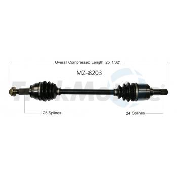 TrakMotive MZ8203 CV Axle Shaft product image 1 of 3