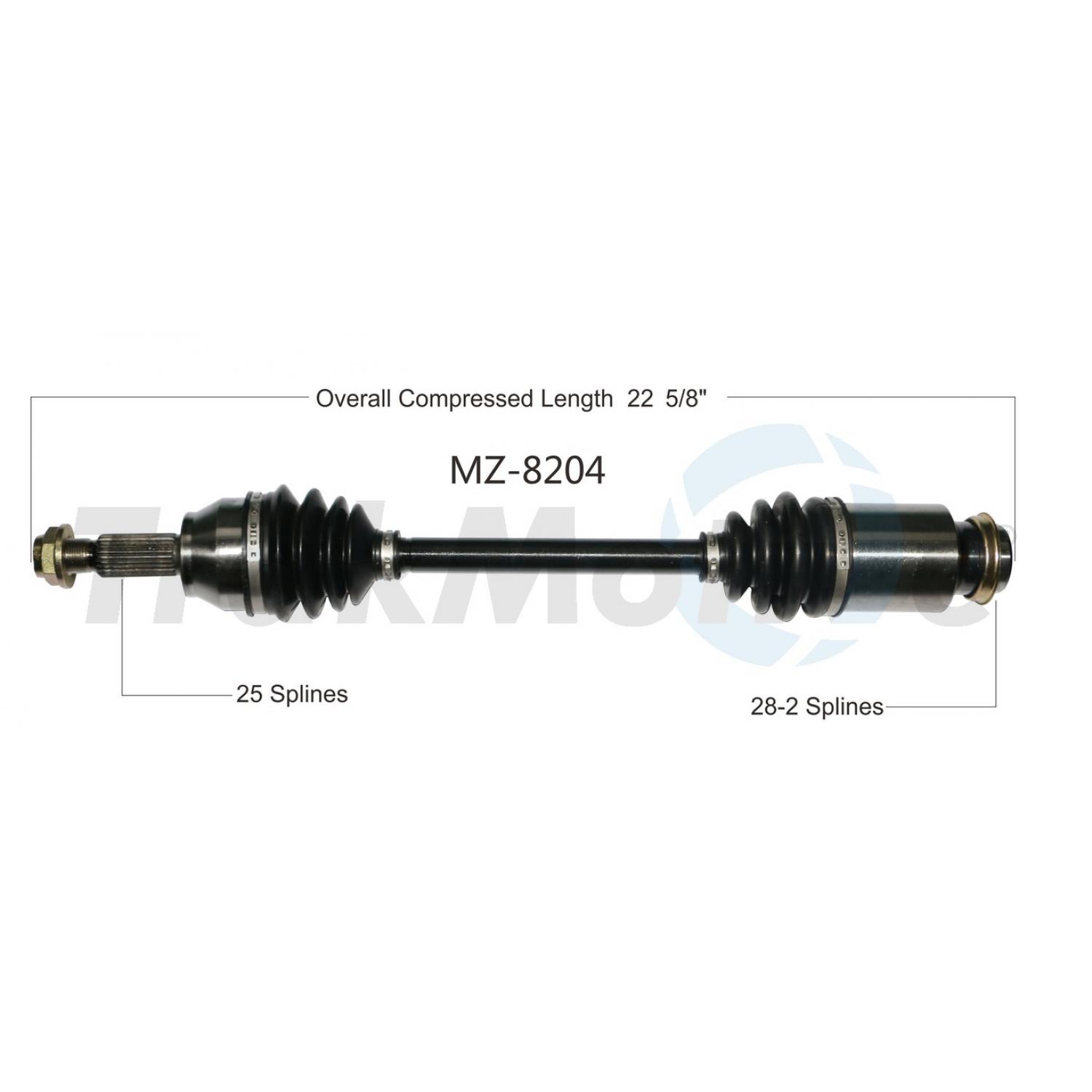 TrakMotive MZ8204 CV Axle Shaft product image 1 of 3