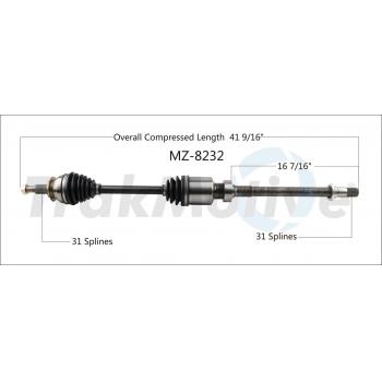 TrakMotive MZ8232 - CV Axle Shaft TrakMotive MZ8232 CV Axle Shaft product image 1 of 3