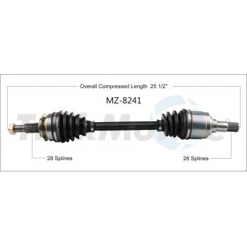 TrakMotive MZ8241 CV Axle Shaft product image 1 of 3