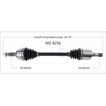 TrakMotive MZ8256 - CV Axle Shaft TrakMotive MZ8256 CV Axle Shaft product image 1 of 3