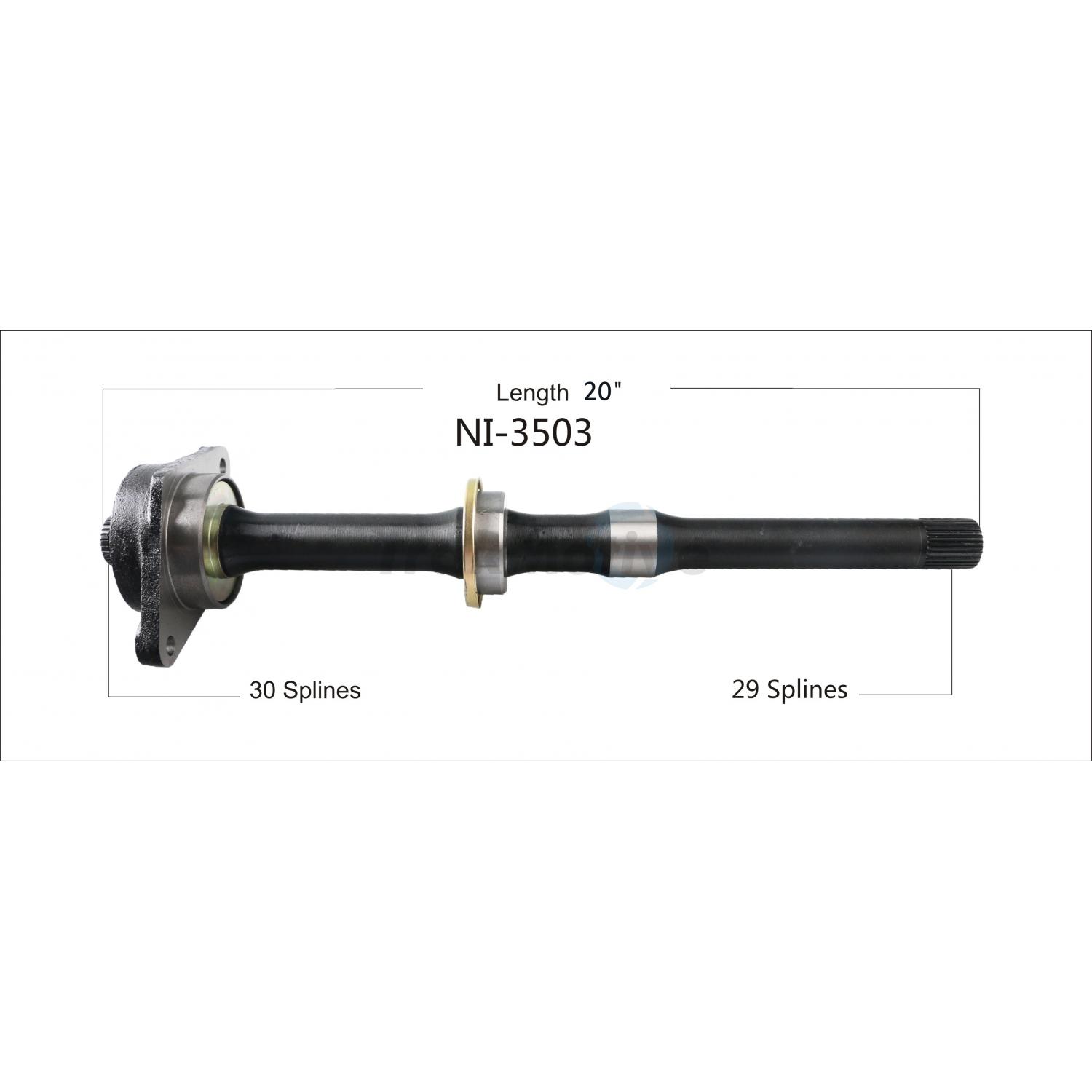 TrakMotive NI3503 - CV Intermediate Shaft TrakMotive NI3503 CV Intermediate Shaft product image 1 of 3