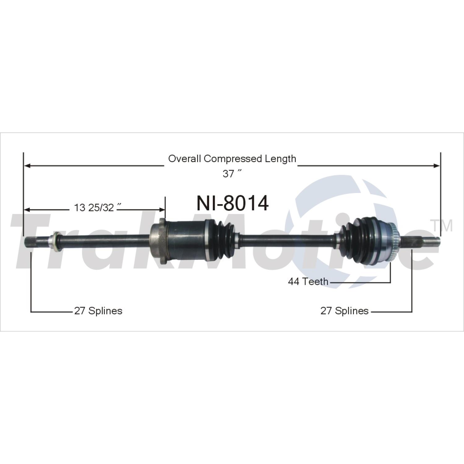 TrakMotive NI8014 - CV Axle Shaft TrakMotive NI8014 CV Axle Shaft product image 1 of 3