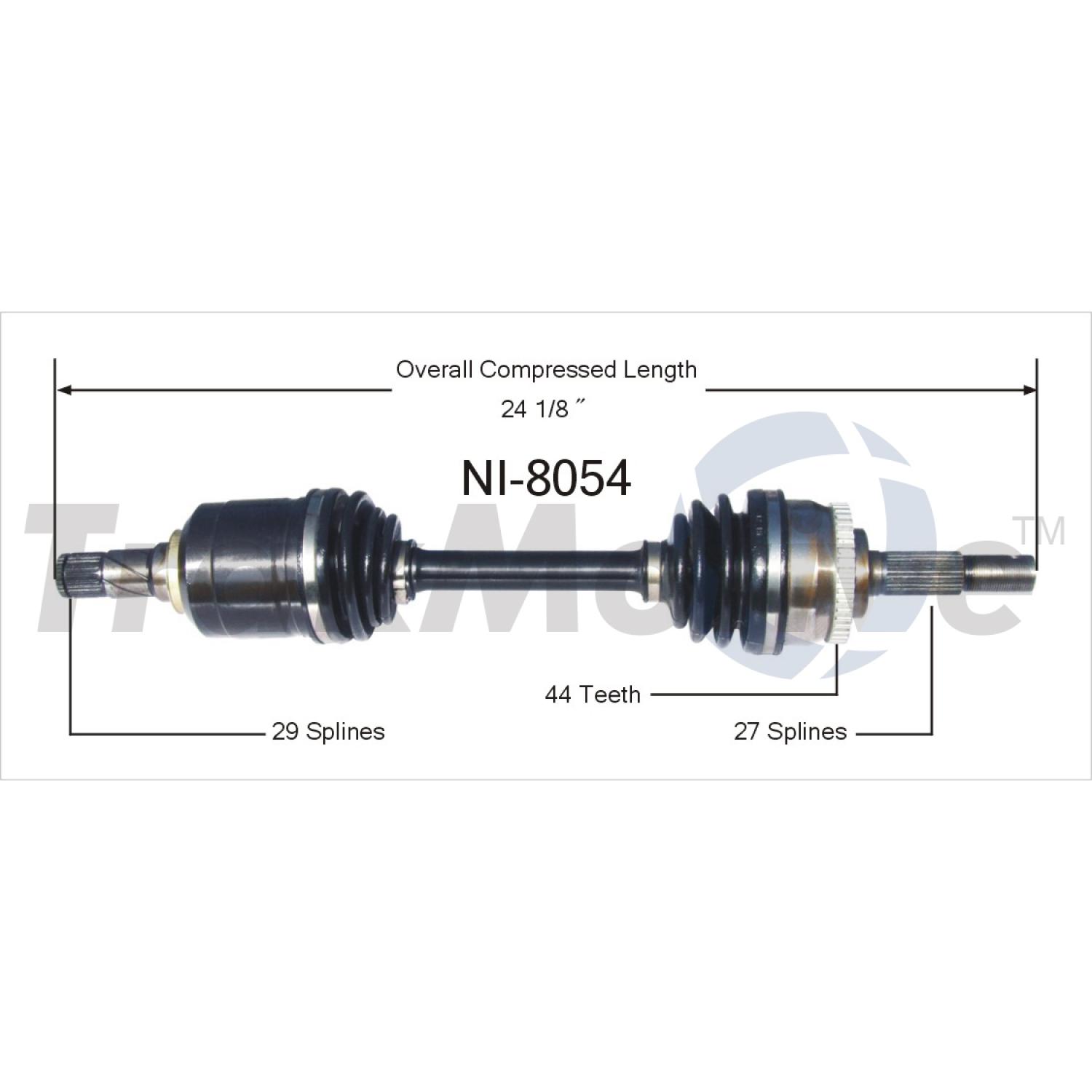 TrakMotive NI8054 - CV Axle Shaft TrakMotive NI8054 CV Axle Shaft product image 1 of 3