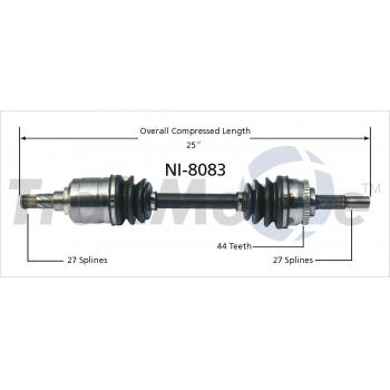 TrakMotive NI8083 - CV Axle Shaft TrakMotive NI8083 CV Axle Shaft product image 1 of 3