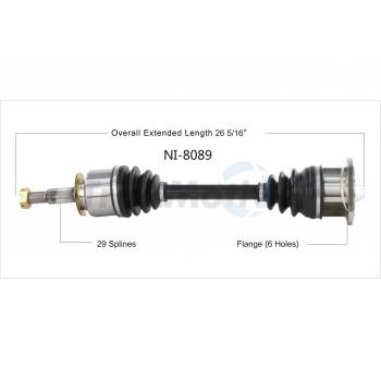 TrakMotive NI8089 - CV Axle Shaft TrakMotive NI8089 CV Axle Shaft product image 1 of 3