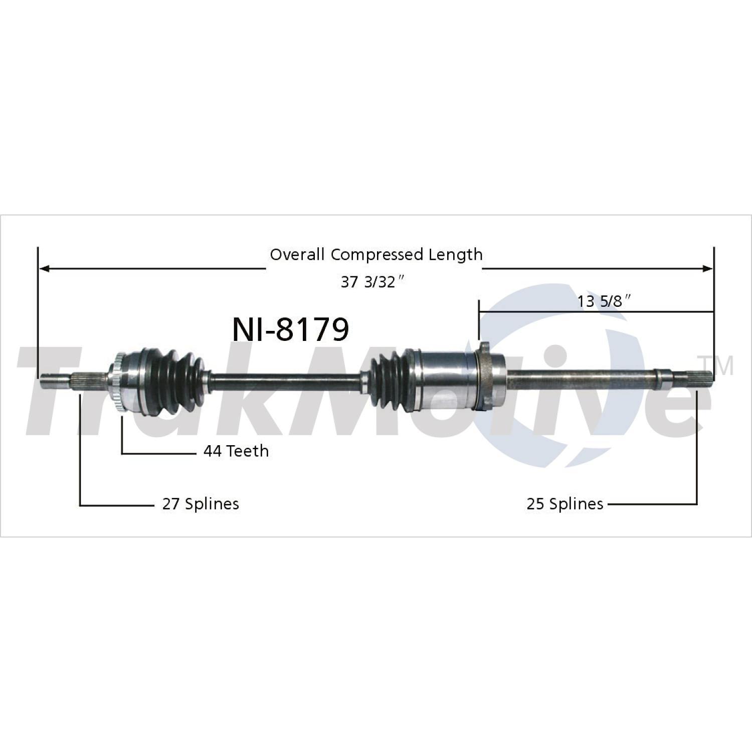 TrakMotive NI8179 CV Axle Shaft product image 1 of 3
