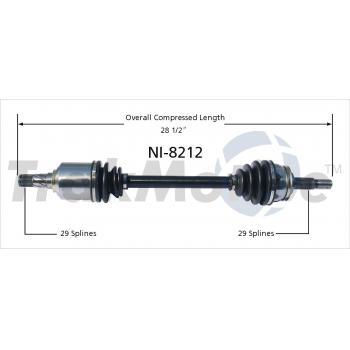 TrakMotive NI8212 CV Axle Shaft product image 1 of 3