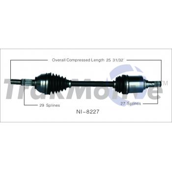 TrakMotive NI8227 - CV Axle Shaft TrakMotive NI8227 CV Axle Shaft product image 1 of 3