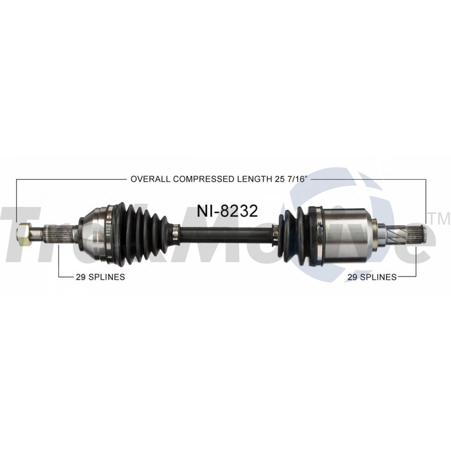 TrakMotive NI8232 - CV Axle Shaft TrakMotive NI8232 CV Axle Shaft product image 1 of 3