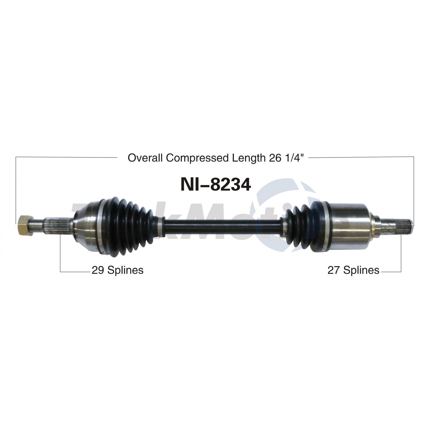 TrakMotive NI8234 - CV Axle Shaft TrakMotive NI8234 CV Axle Shaft product image 1 of 3