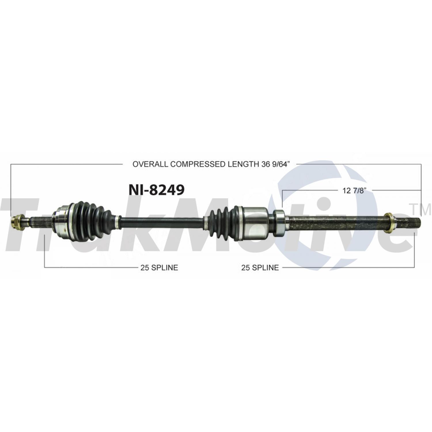 TrakMotive NI8249 CV Axle Shaft product image 1 of 3