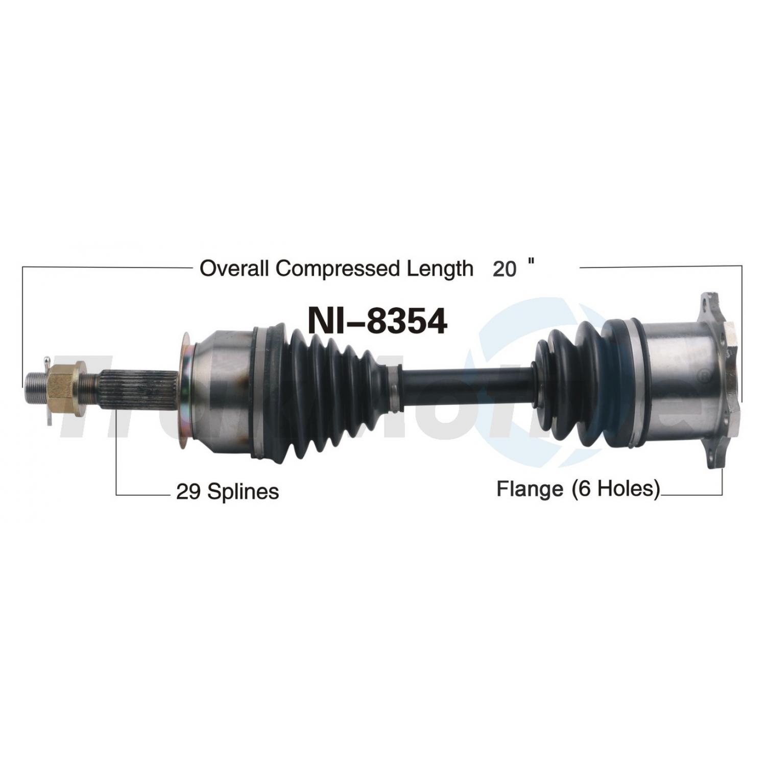 TrakMotive NI8354 - CV Axle Shaft TrakMotive NI8354 CV Axle Shaft product image 1 of 3