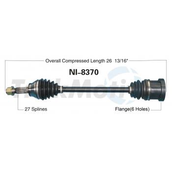 TrakMotive NI8370 CV Axle Shaft product image 1 of 3