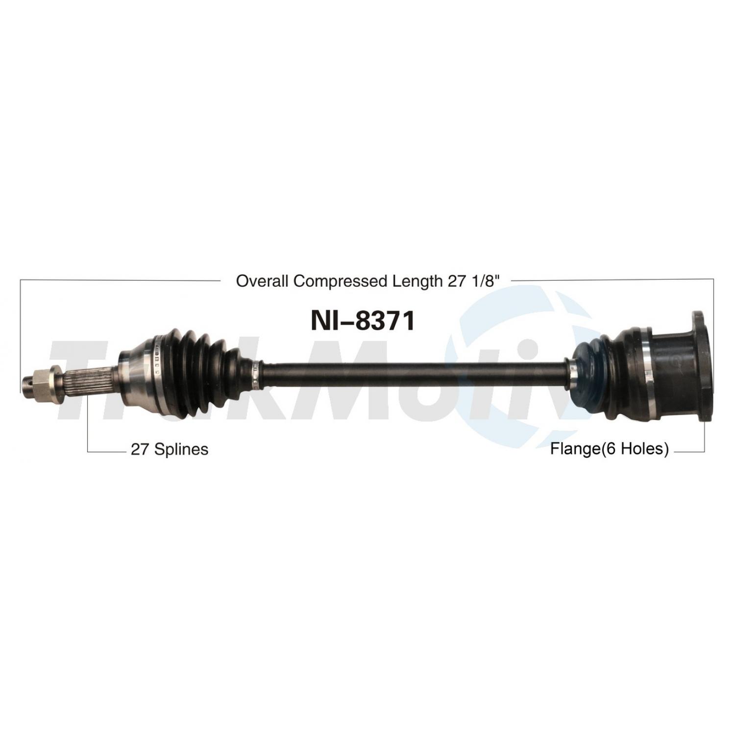 TrakMotive NI8371 - CV Axle Shaft TrakMotive NI8371 CV Axle Shaft product image 1 of 3