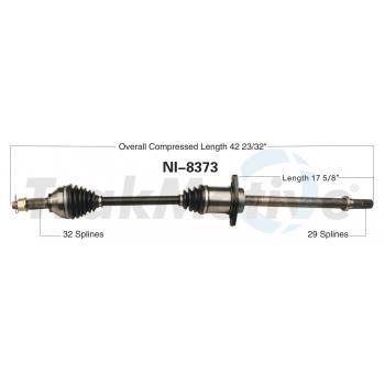 TrakMotive NI8373 CV Axle Shaft product image 1 of 3