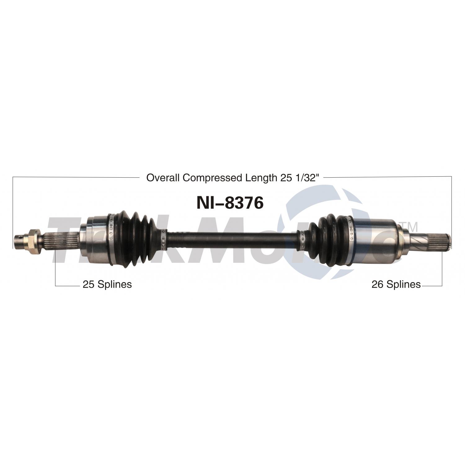 TrakMotive NI8376 - CV Axle Shaft TrakMotive NI8376 CV Axle Shaft product image 1 of 3