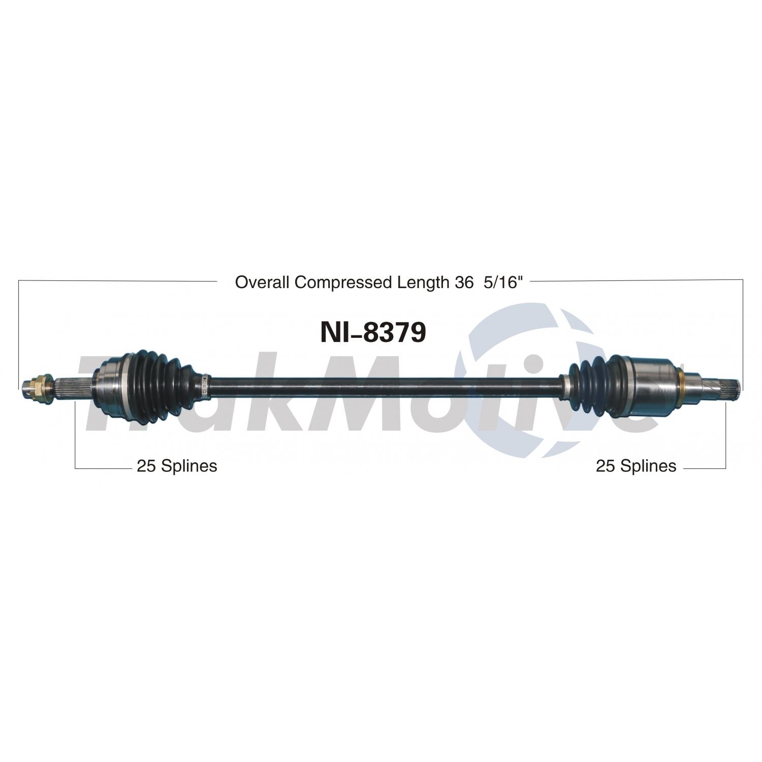 TrakMotive NI8379 - CV Axle Shaft TrakMotive NI8379 CV Axle Shaft product image 1 of 3