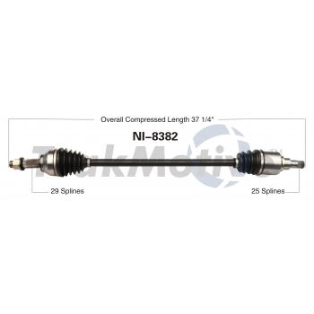TrakMotive NI8382 CV Axle Shaft product image 1 of 3