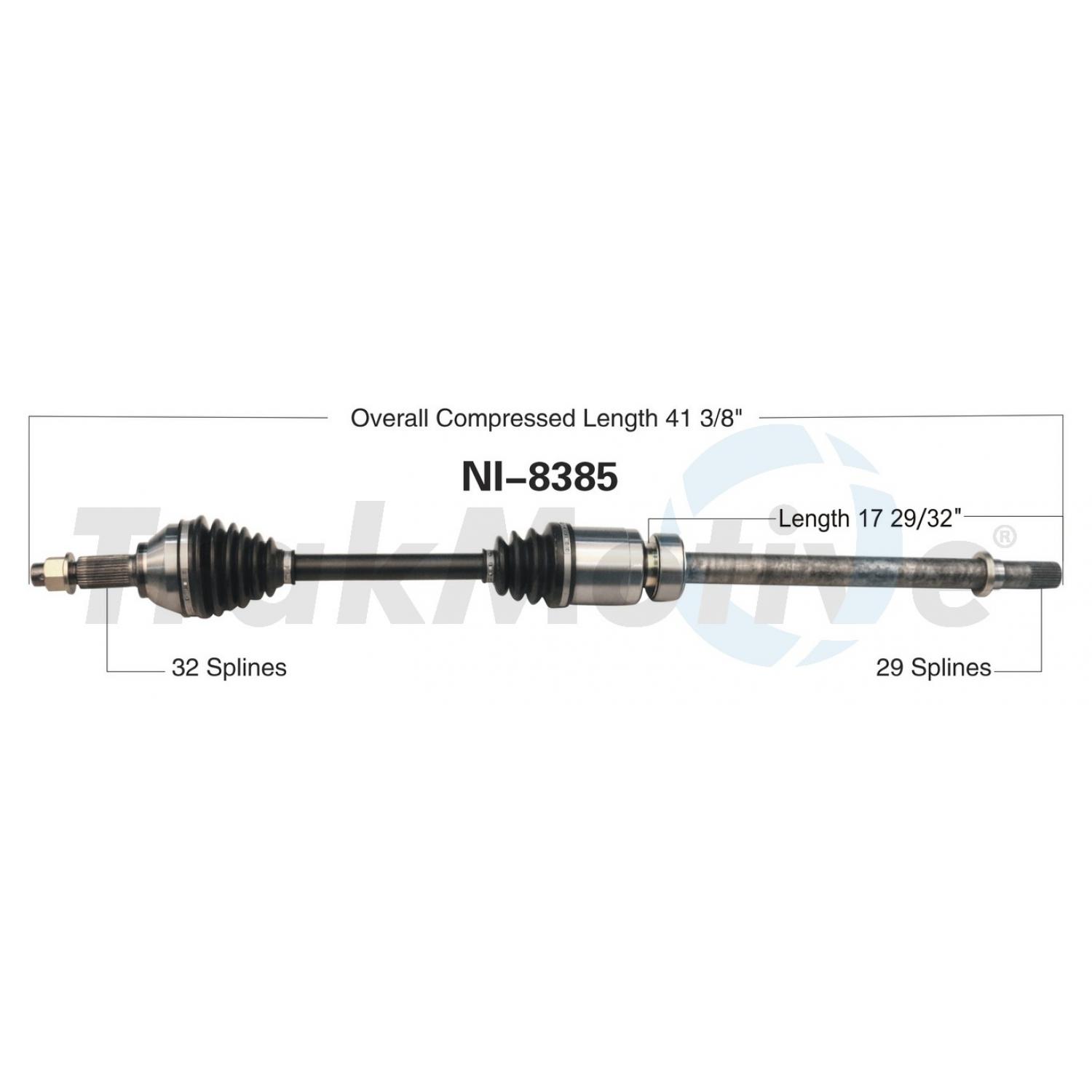 TrakMotive NI8385 - CV Axle Shaft TrakMotive NI8385 CV Axle Shaft product image 1 of 3
