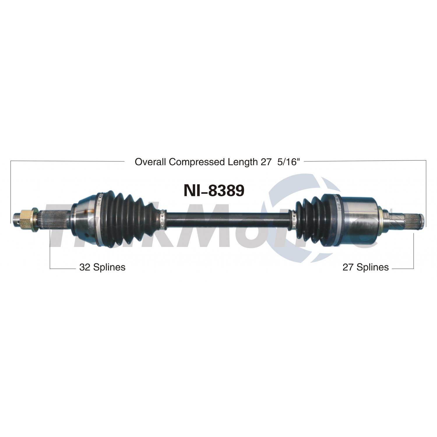 TrakMotive NI8389 - CV Axle Shaft TrakMotive NI8389 CV Axle Shaft product image 1 of 3