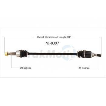 TrakMotive NI8397 CV Axle Shaft product image 1 of 3