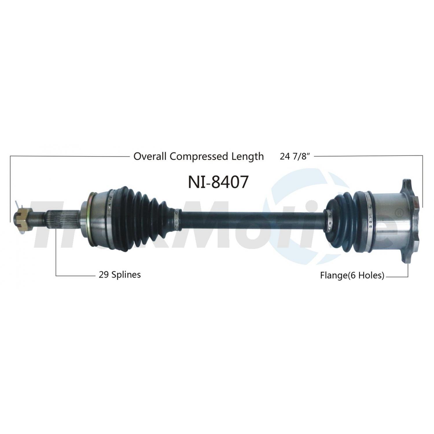 TrakMotive NI8407 - CV Axle Shaft TrakMotive NI8407 CV Axle Shaft product image 1 of 3