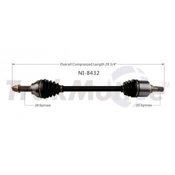 TrakMotive NI8432 CV Axle Shaft product image 1 of 3