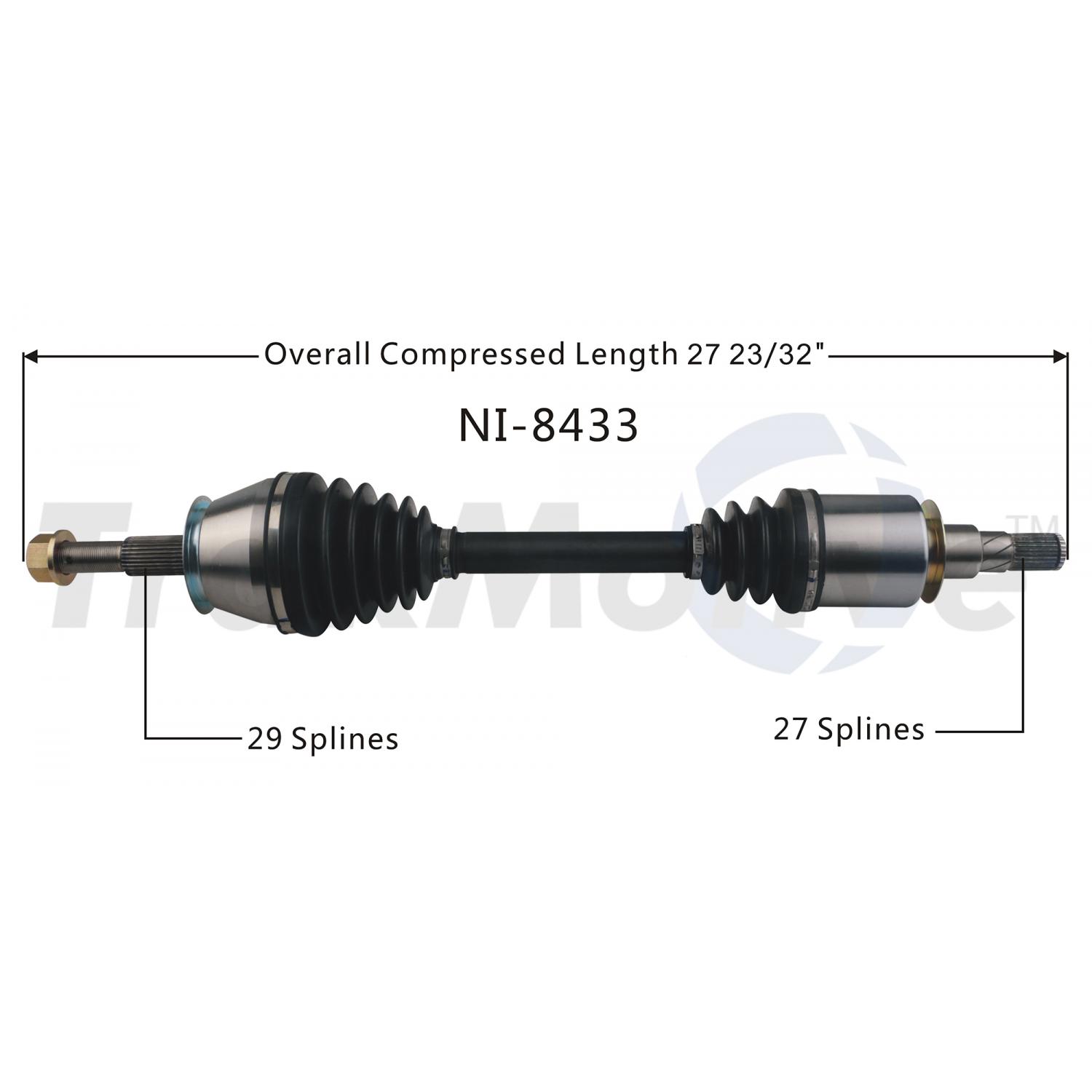 TrakMotive NI8433 - CV Axle Shaft TrakMotive NI8433 CV Axle Shaft product image 1 of 3