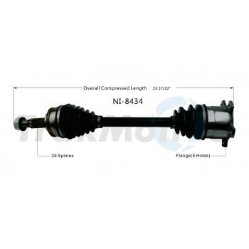 TrakMotive NI8434 CV Axle Shaft product image 1 of 3