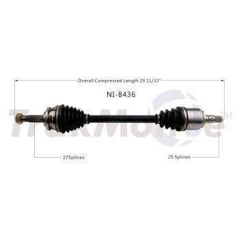TrakMotive NI8436 CV Axle Shaft product image 1 of 3