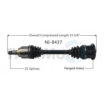 TrakMotive NI8437 CV Axle Shaft product image 1 of 3