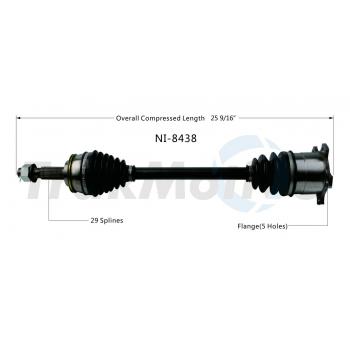 TrakMotive NI8438 CV Axle Shaft product image 1 of 3