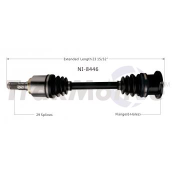 TrakMotive NI8446 CV Axle Shaft product image 1 of 3