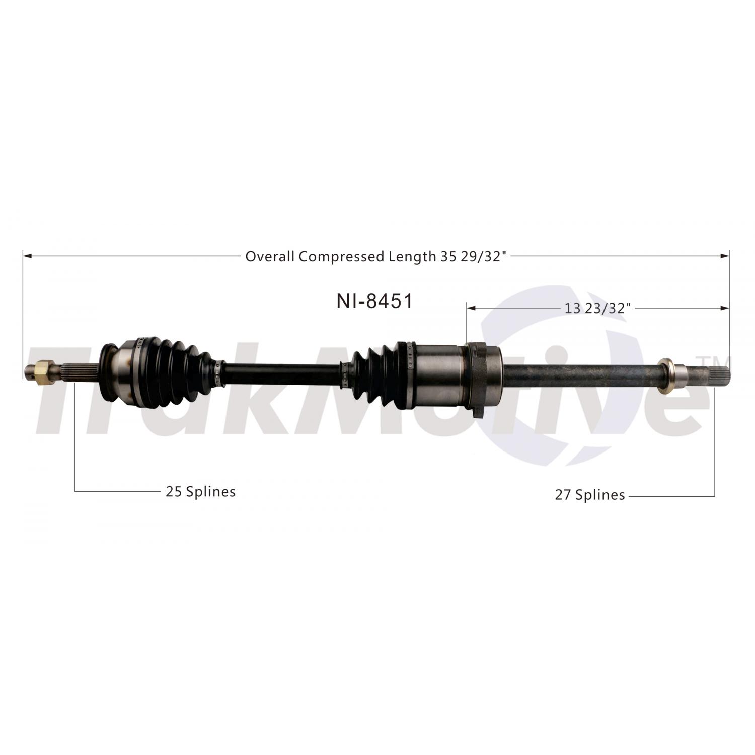 TrakMotive NI8451 CV Axle Shaft product image 1 of 3